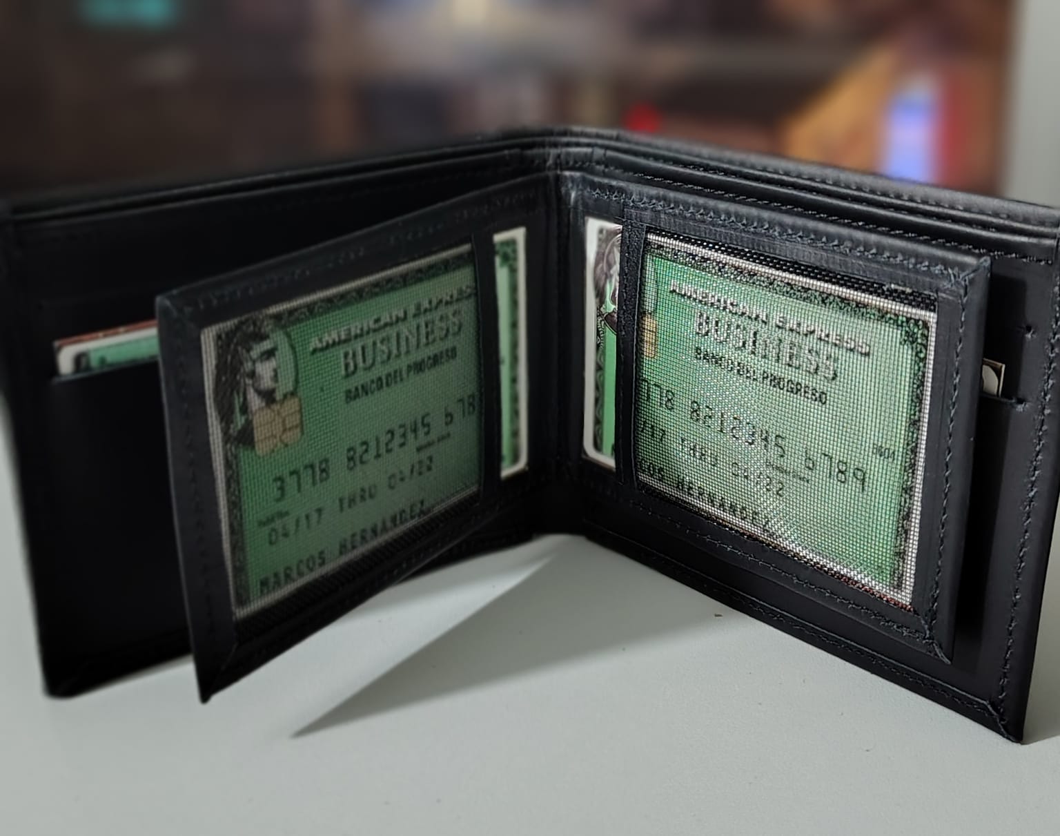 DALS Classic Black Leather Wallet