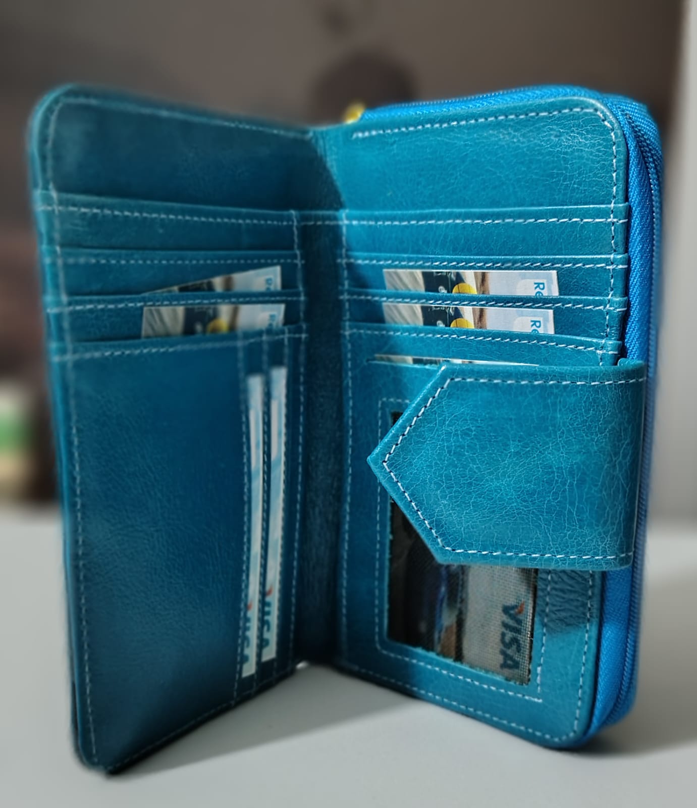 DALS Azure Zip Wallet
